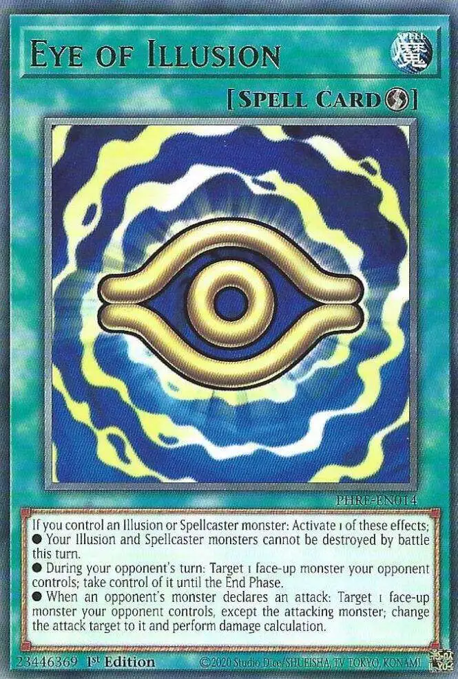 YuGiOh Trading Card Game Phantom Revenge Rare Eye of Illusion PHRE-EN014