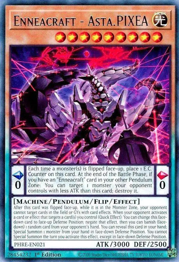 YuGiOh Trading Card Game Phantom Revenge Rare Enneacraft - Asta.PIXEA PHRE-EN021