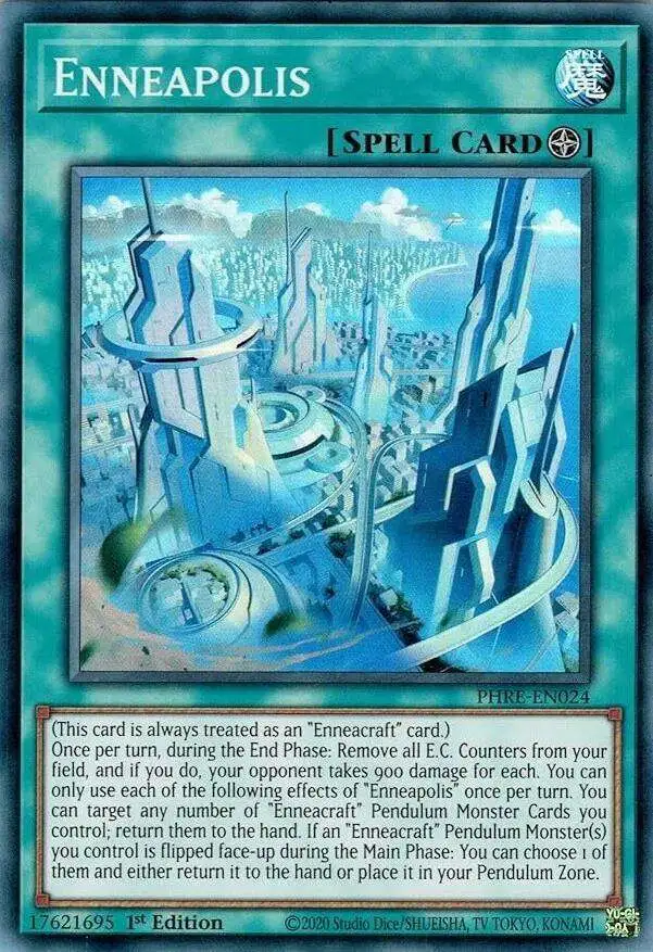 YuGiOh Trading Card Game Phantom Revenge Super Rare Enneapolis PHRE-EN024