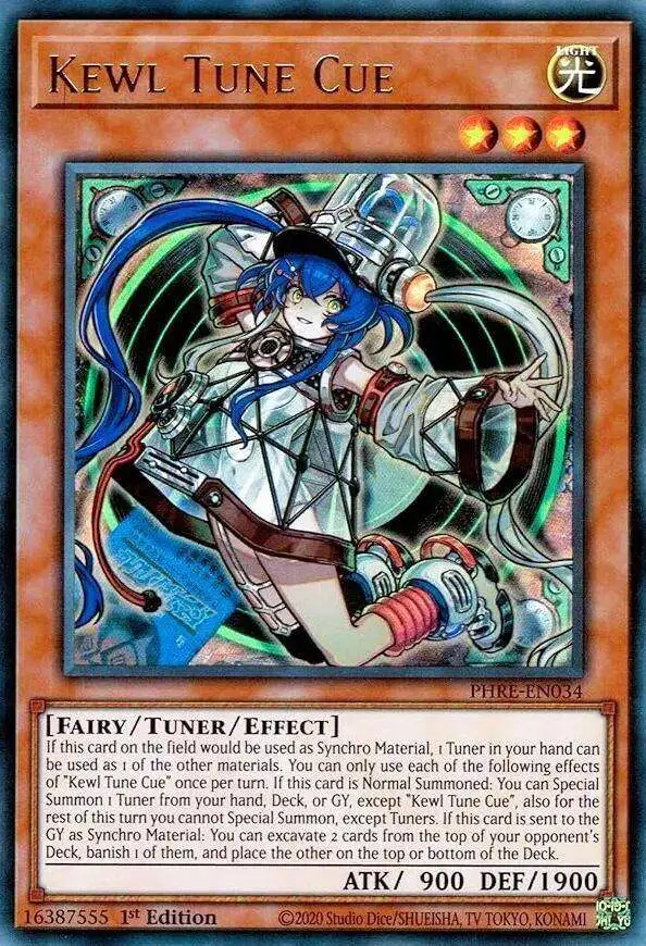 YuGiOh Trading Card Game Phantom Revenge Ultra Rare Kewl Tune Cue PHRE-EN034