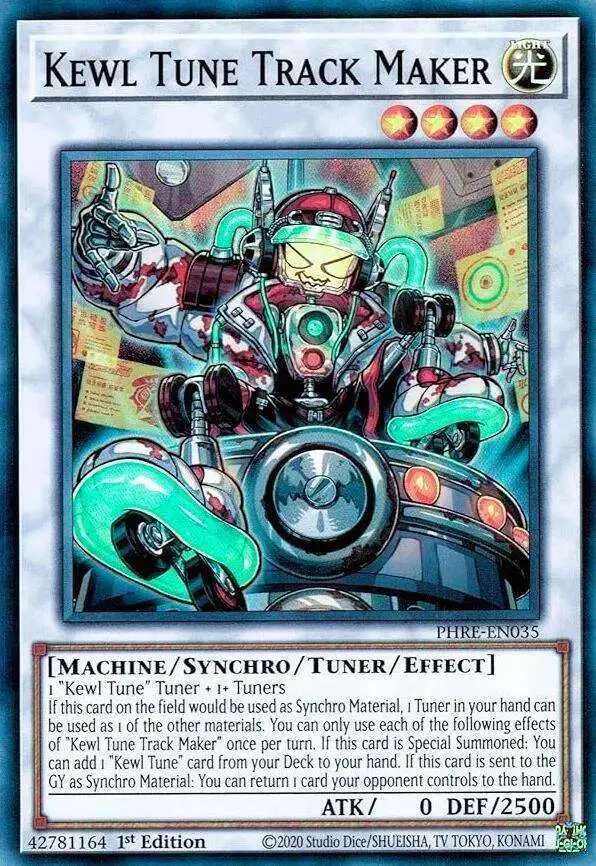 YuGiOh Trading Card Game Phantom Revenge Single Card Super Rare Kewl Tune  Track Maker PHRE-EN035 - ToyWiz