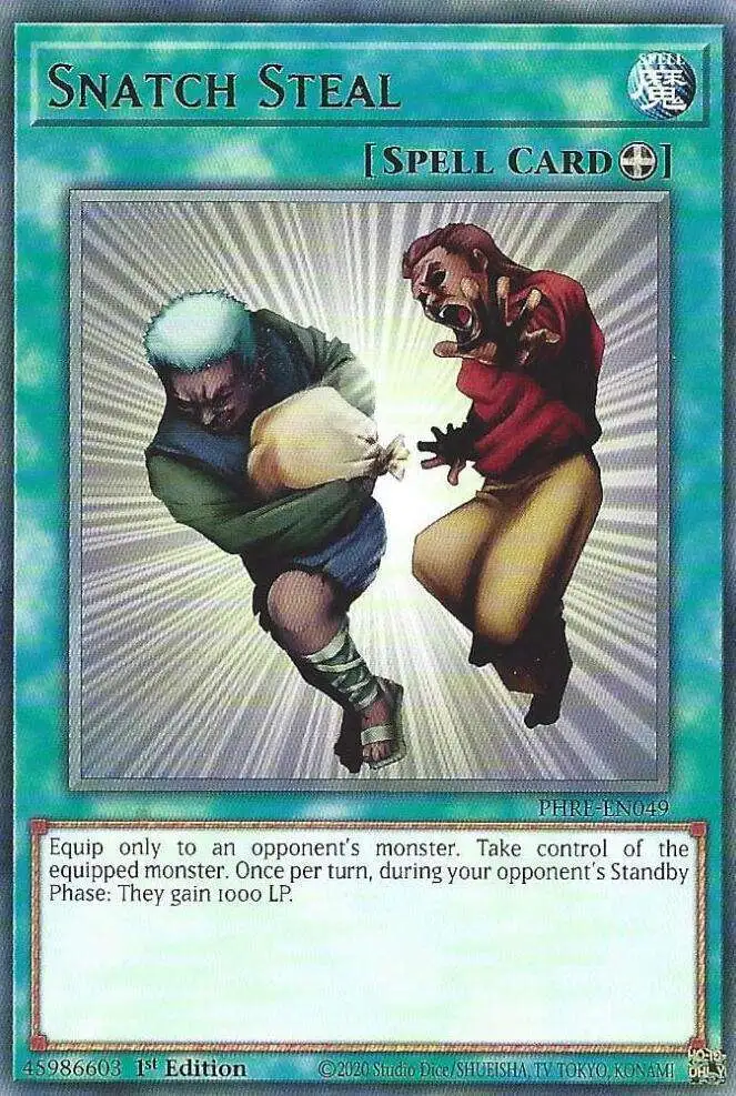 YuGiOh Trading Card Game Phantom Revenge Single Card Collectors Rare Snatch  Steal PHRE-EN049 - ToyWiz