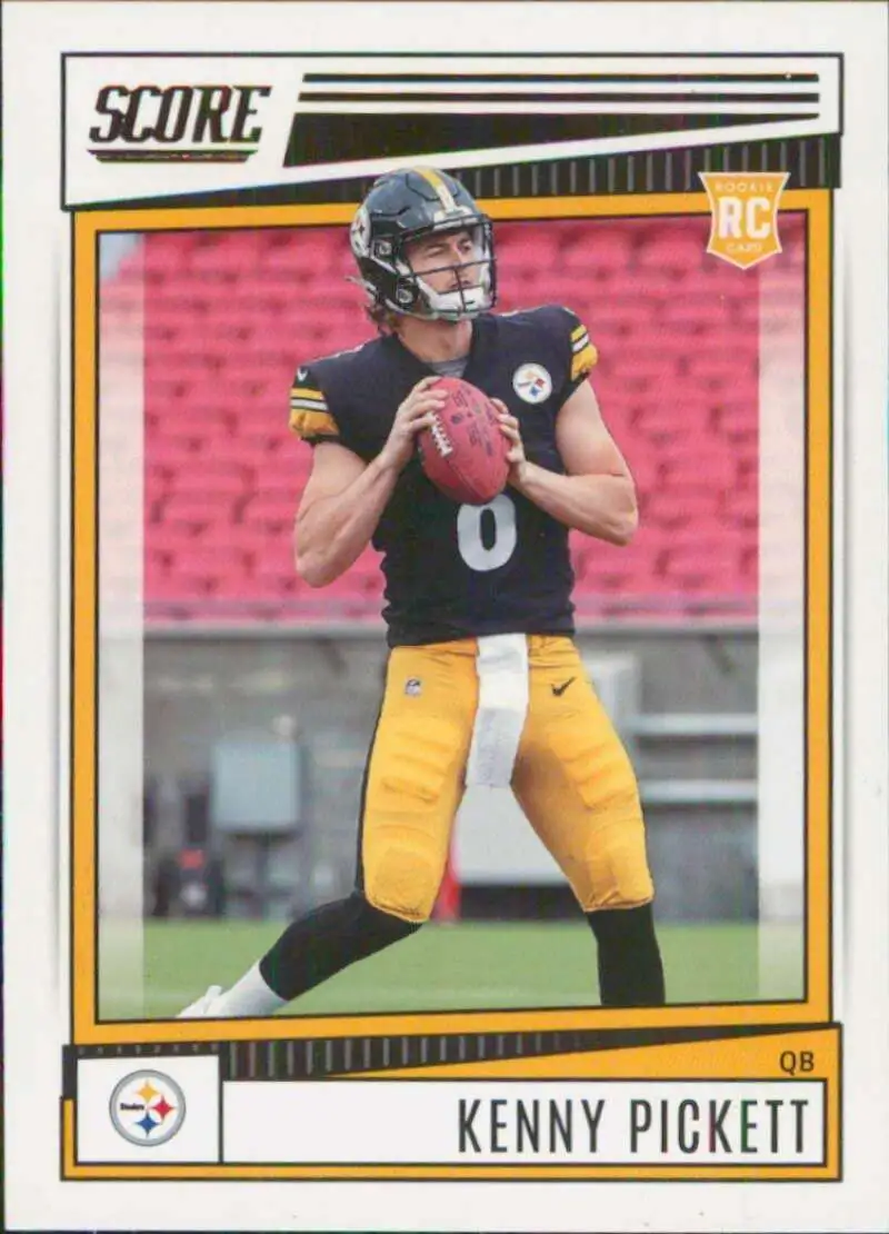 NFL Pittsburgh Panthers 2022 Instant Draft Night Football Kenny Pickett  Trading Card #15 [Rookie Card]