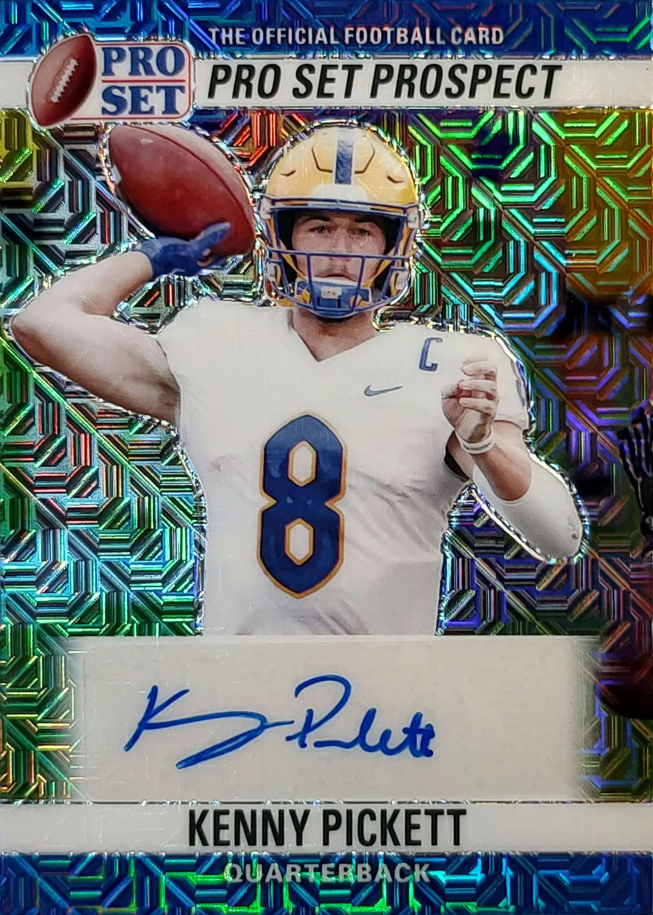 NFL 2022 Onyx Vintage Kenny Pickett Blue Ink Inscription 7/10 Autographed  Trading Card VA-KP [Rookie]