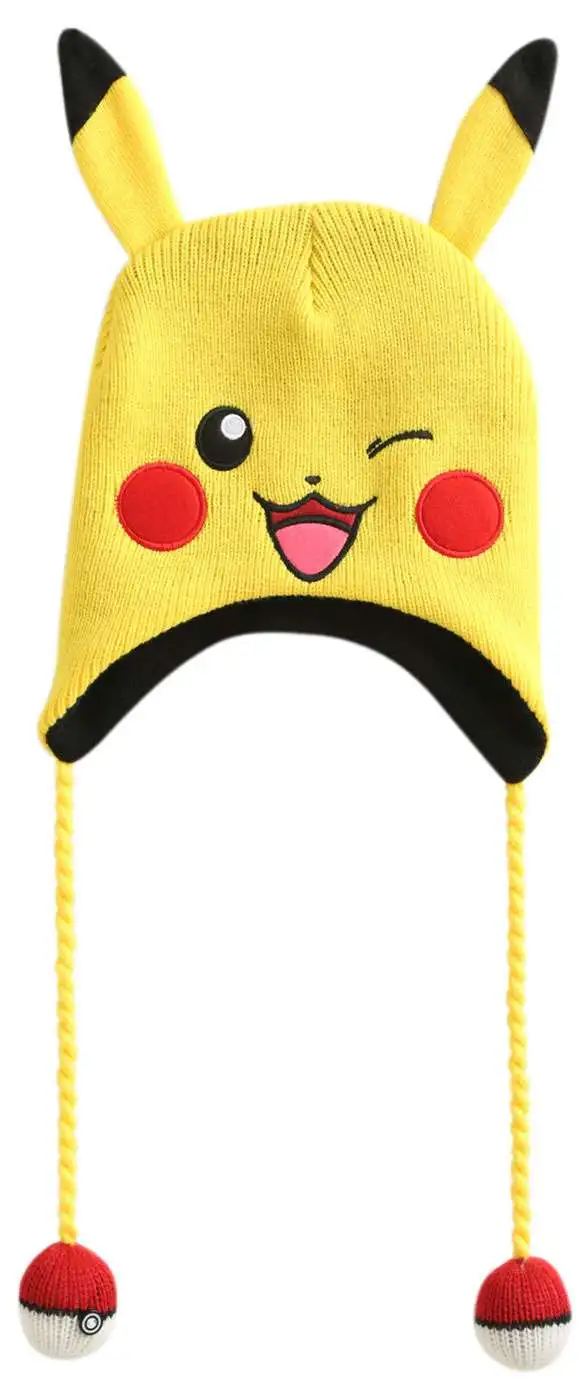 Pokemon Pikachu Big Face Laplander Beanie Hat [Winking]