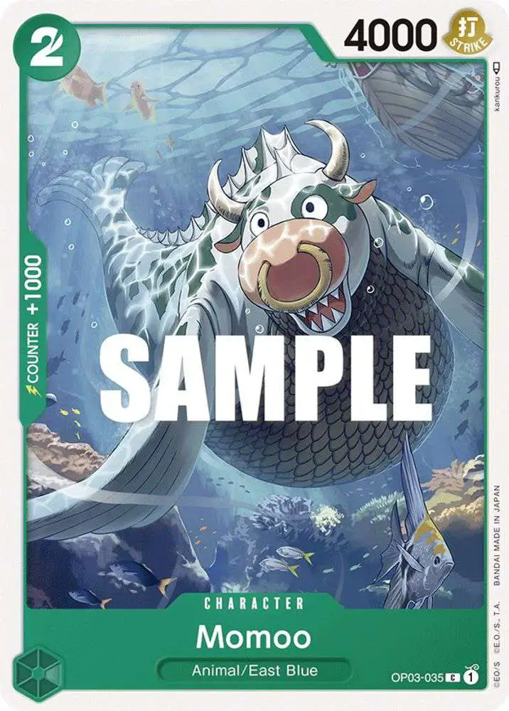 One Piece Trading Card Game Pillars of Strength Common Momoo Op03-035 One Piece Trading Card Game Pillars of Strength Common Momoo Op03-035
