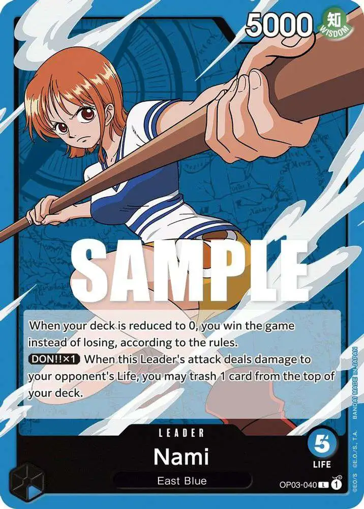 One Piece Trading Card Game Pillars of Strength Leader Nami OP03-040