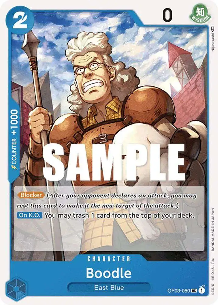 One Piece Trading Card Game Pillars of Strength Uncommon Boodle OP03-050