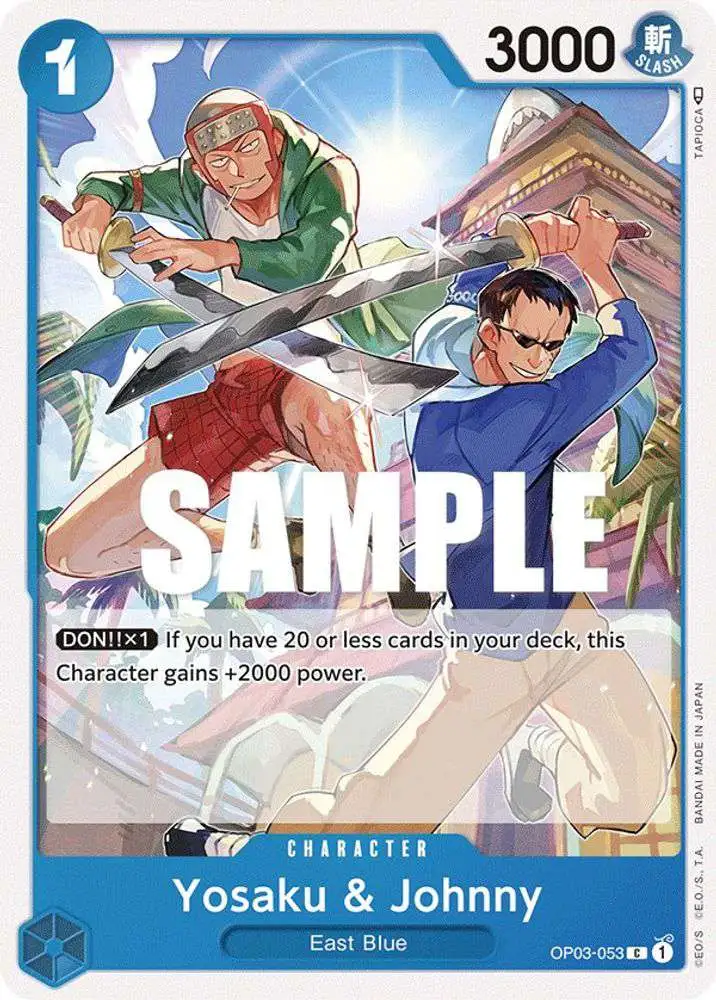 One Piece Trading Card Game Pillars of Strength Common Yosaku &amp; Johnny OP03-053
