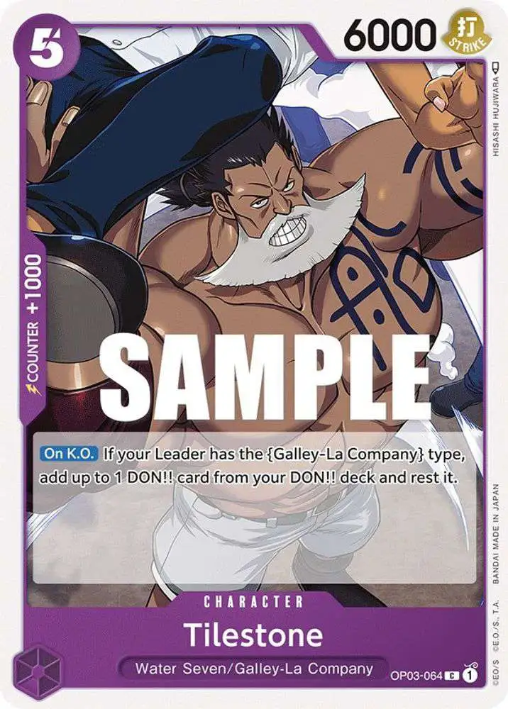 One Piece Trading Card Game Pillars of Strength Common Tilestone OP03-064