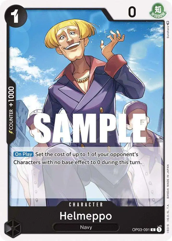 One Piece Trading Card Game Pillars of Strength Common Helmeppo OP03-091