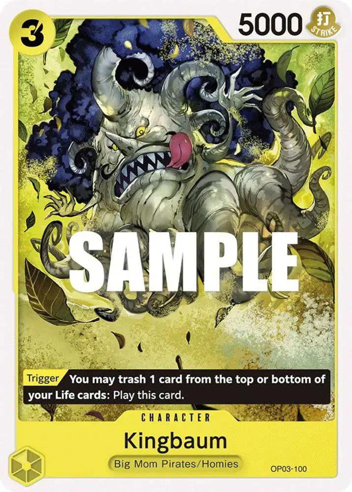 One Piece Trading Card Game Pillars of Strength Common Kingbaum OP03-100