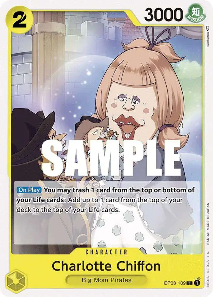 One Piece Trading Card Game Pillars of Strength Common Charlotte Chiffon OP03-109
