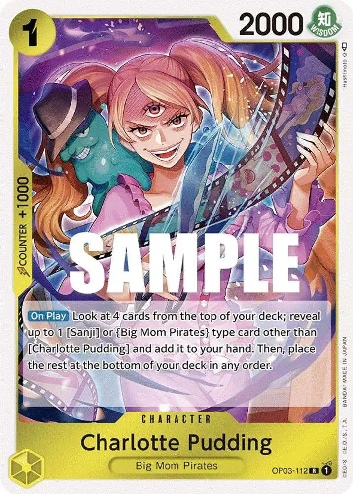 One Piece Trading Card Game Pillars of Strength Rare Charlotte Pudding OP03-112