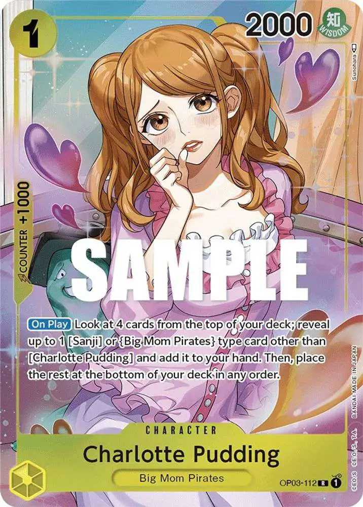 One Piece Trading Card Game Pillars of Strength Rare Charlotte Pudding OP03-112 [Alternate Art]