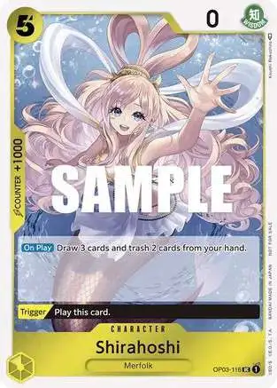 One Piece Trading Card Game Pillars of Strength Single Card Uncommon  Shirahoshi Dash Pack OP03-116 - ToyWiz
