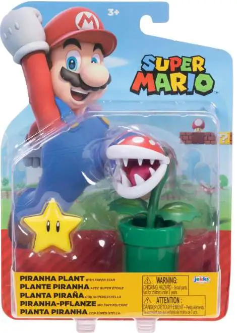 World of Nintendo Super Mario Wave 44 Piranha Plant Action Figure [with Star]