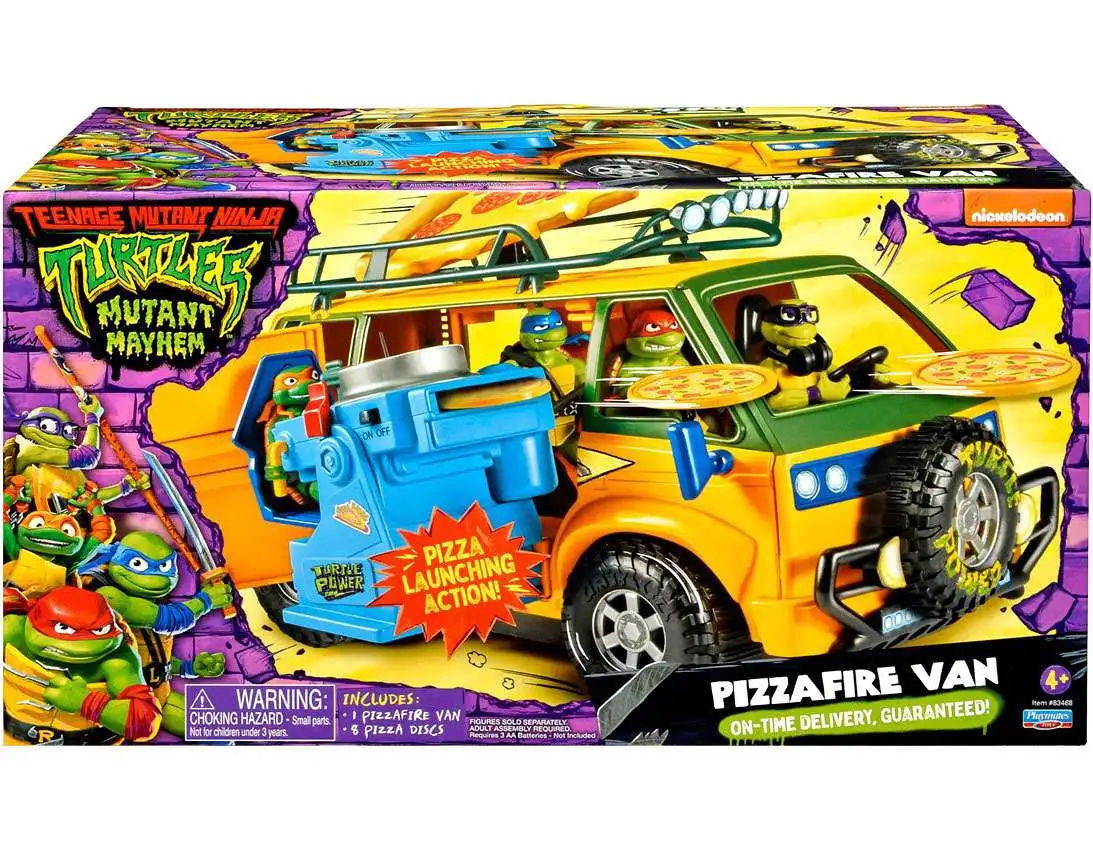 Teenage Mutant Ninja Turtles Mutant Mayhem PizzaFire Van Vehicle [Pizza Launching Action, Damaged Package]