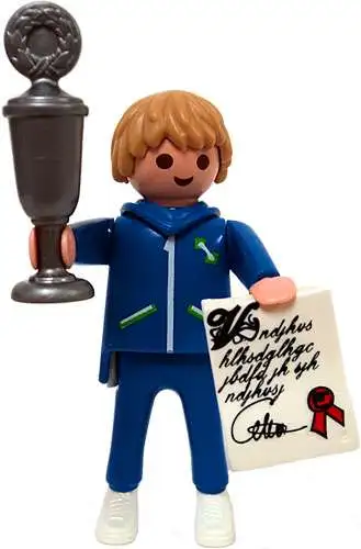 Playmobil Fi?ures Series 1 Blue Trophy Winner Minifigure [Loose]