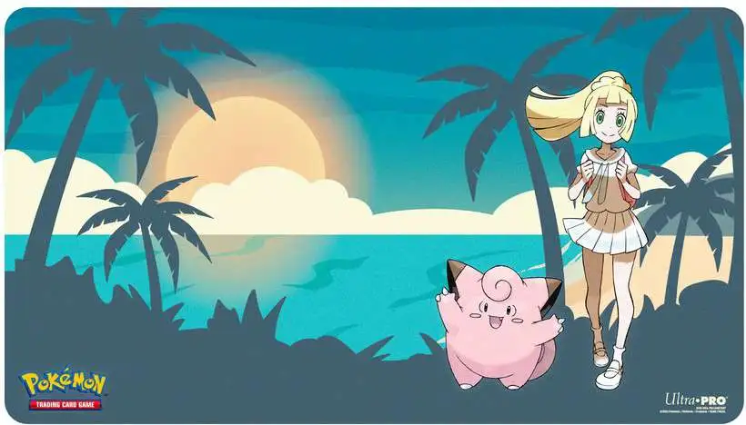 Ultra Pro Pokemon Trading Card Game Lillie and Clefairy Playmat - ToyWiz