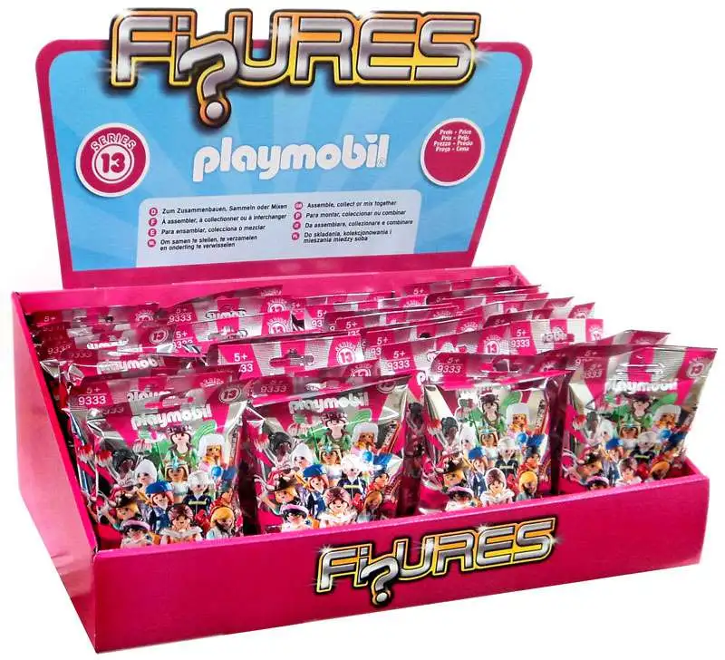 Playmobil Figures Series 13 Pink Blind Bag Figure Set 9333 4 Blind Bags NEW 