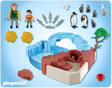 Playmobil 4013 Wild Life Penguin Habitat Superset Damaged Box 