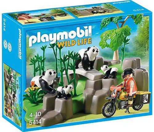Tredive fodspor Kan beregnes Playmobil Wild Life Pandas in Bamboo Forest Set 5414 - ToyWiz