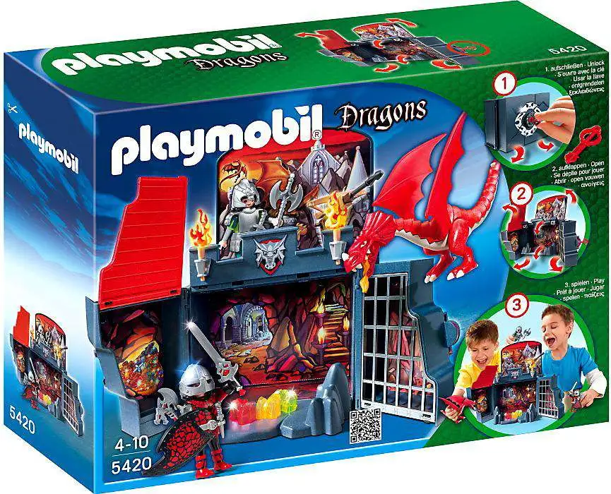 Playmobil Dragon Land Knights of Dragon Rock with Dragon Set #5840 