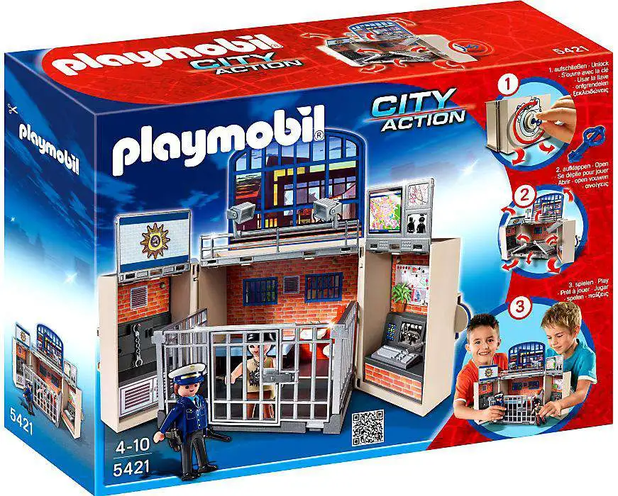 Playmobil City Action My Secret Play Box Police Station Set - ToyWiz