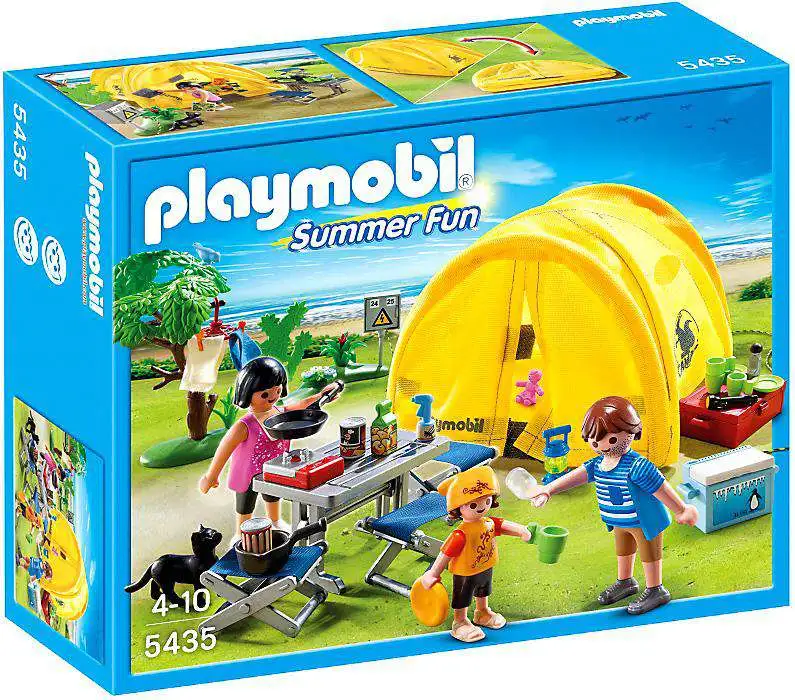 Playmobil 5435 Summer Fun Family with Camping Tent 