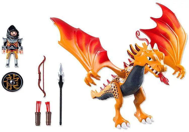 Playmobil Dragons Lightning Dragon with Warrior Set 5465 - ToyWiz