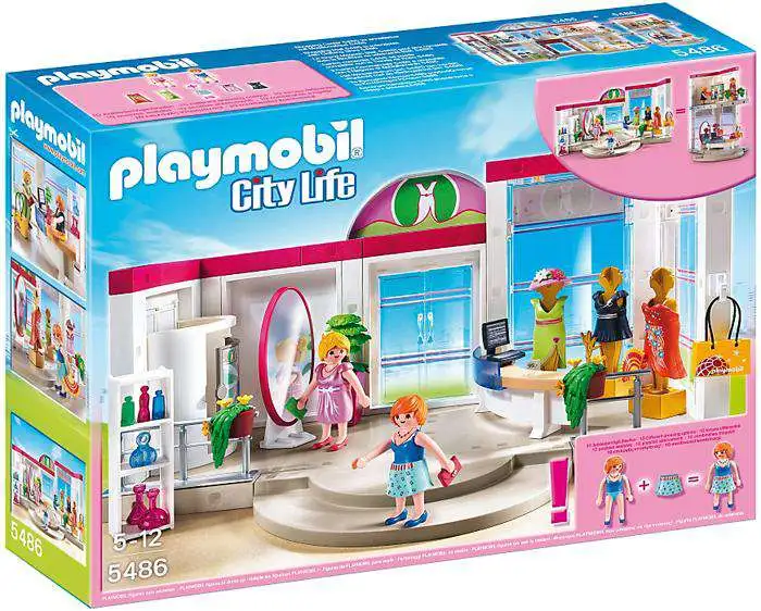 Playmobil 5611 City Life Dress Shop / Fashion Boutique and Case