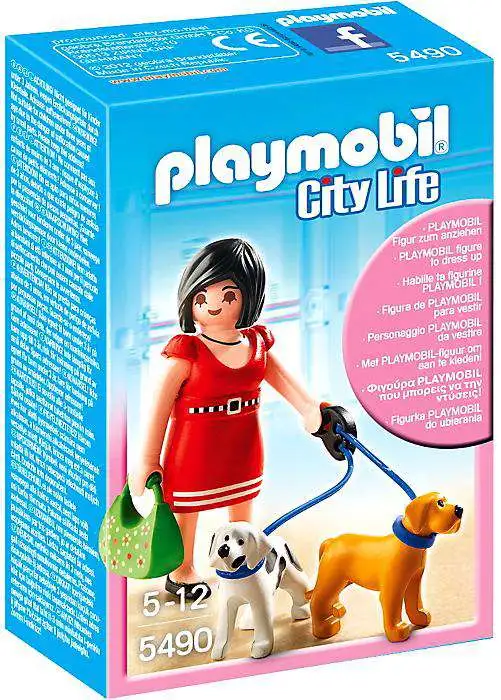 Playmobil City Life Woman with Puppies - ToyWiz