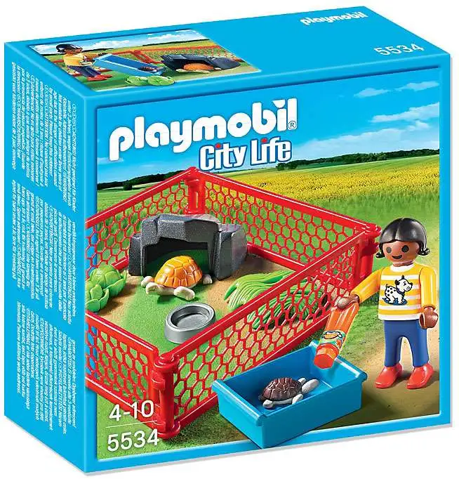 Playmobil Schildkröten Gehege mit Mädchen city life 5534