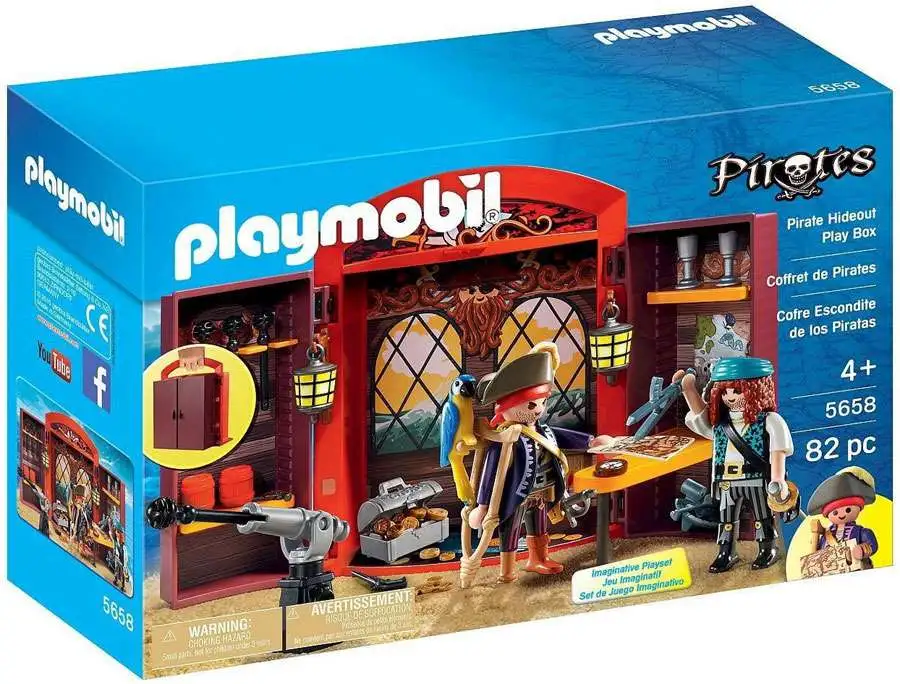 Bad Zorg zwavel Playmobil Pirates Pirate Hideout Play Box Set 5658 - ToyWiz