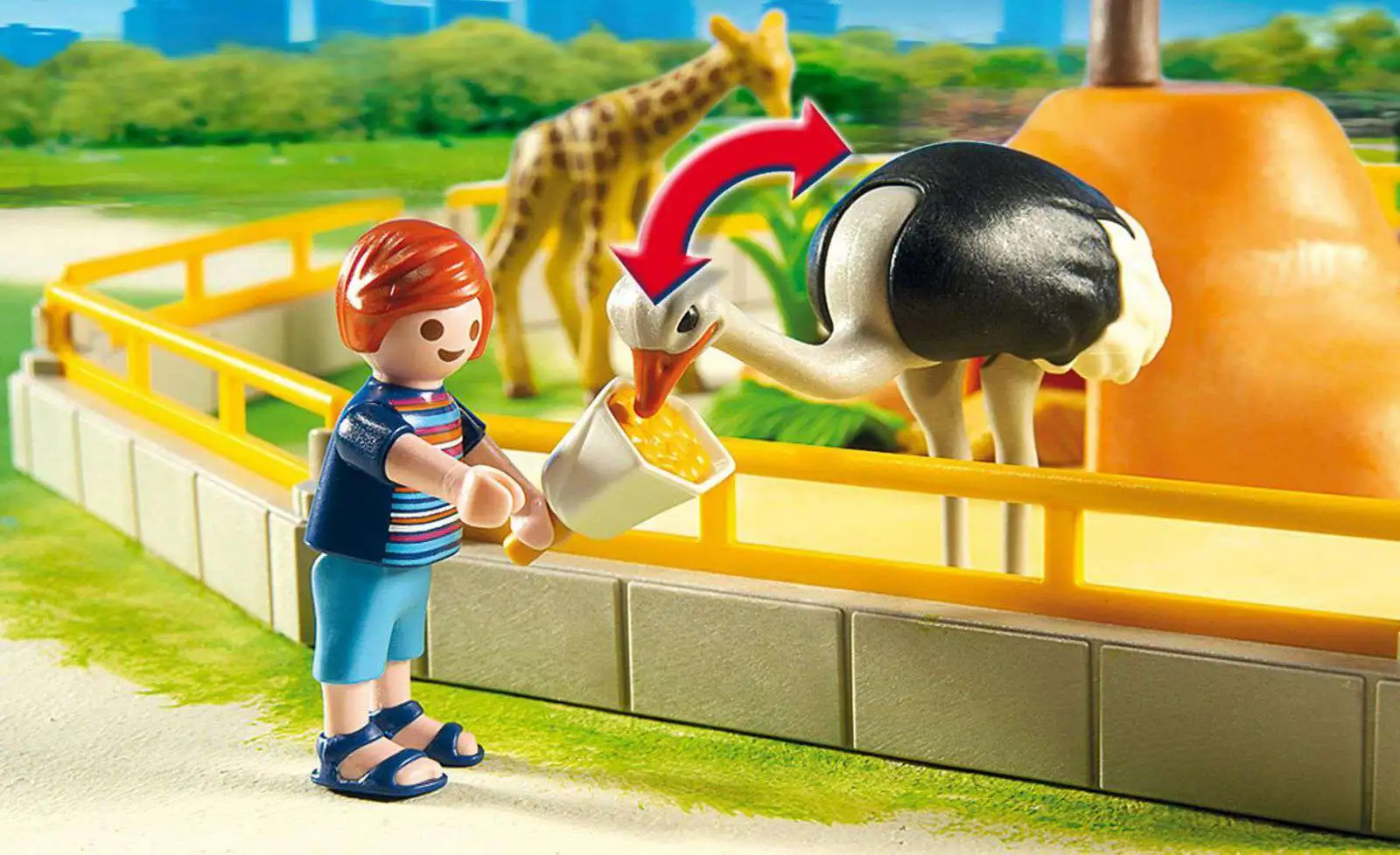 Playmobil 5968 Wild Animal Enclosure Playset Ages 4 Toy Boys Girls Play Gift 