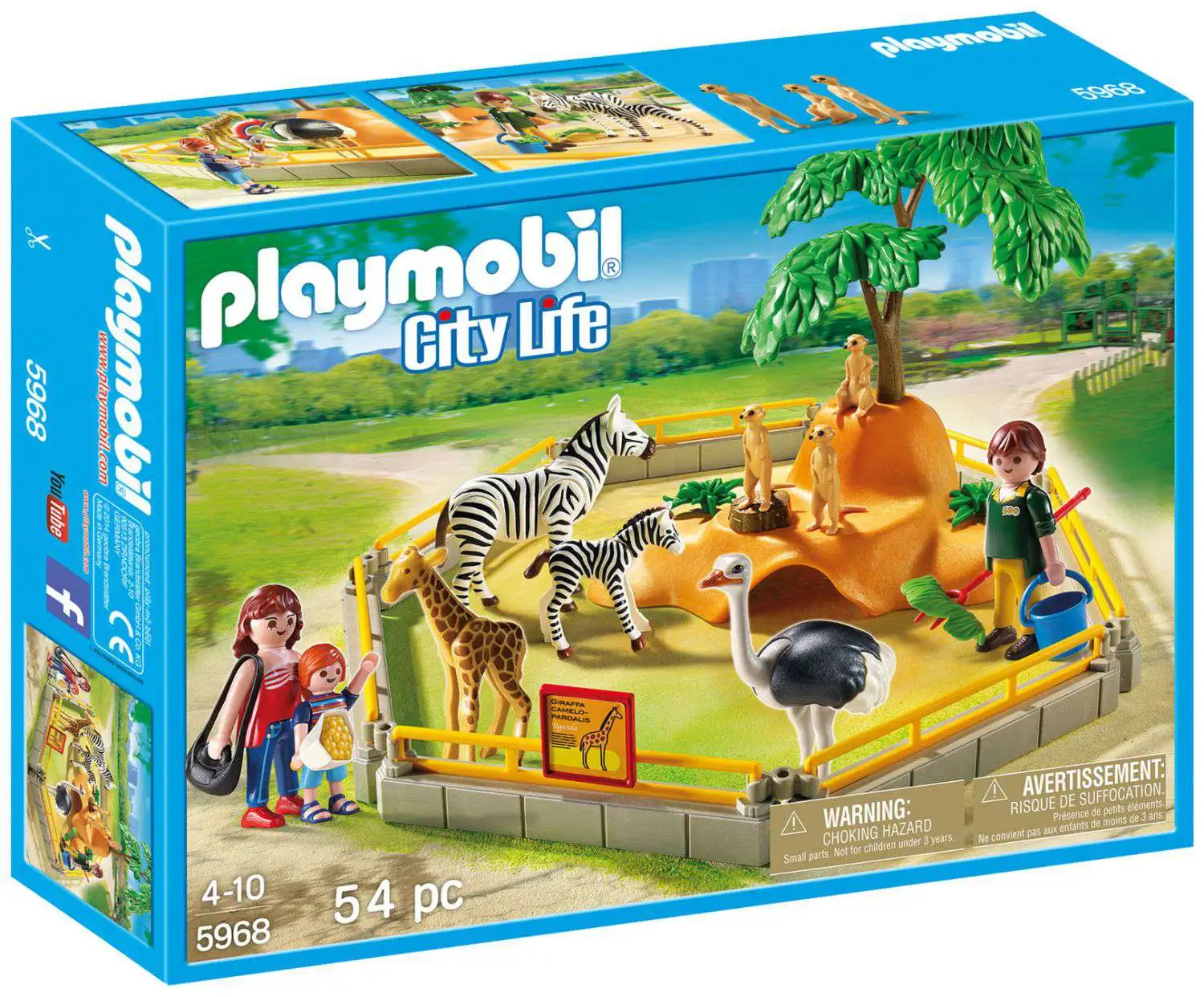 Playmobil City Life Zoo Set #5968 [Damaged Package]