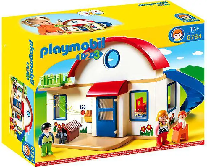 Playmobil 6792 1.2.3 Take Along Zoo and Aquarium Multi-Coloured 
