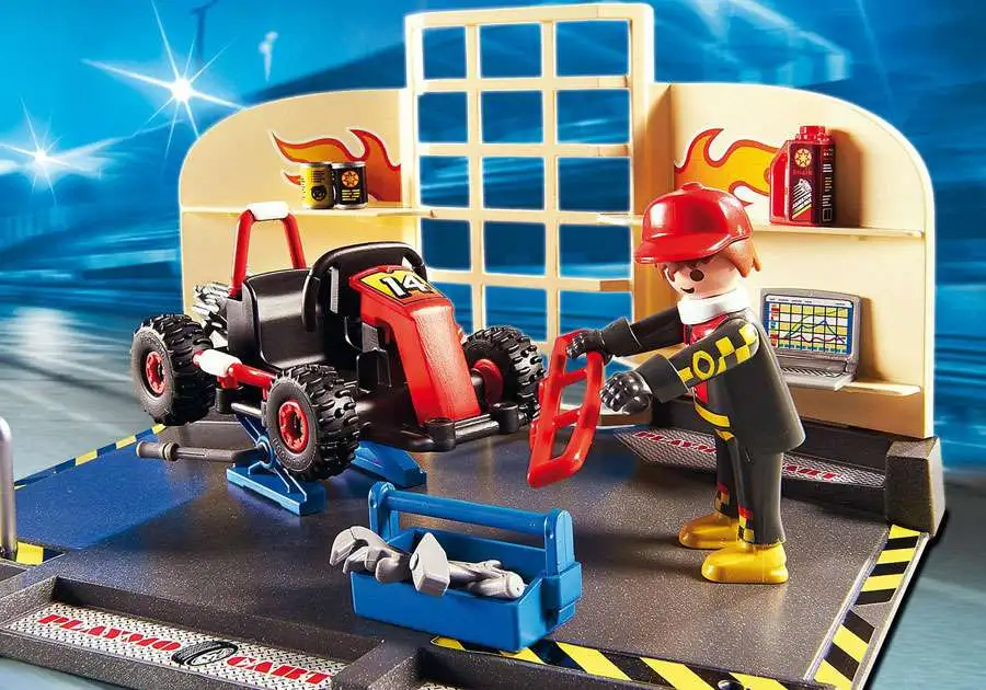 Playmobil City Action Go-Kart Garage Set 6869 - ToyWiz