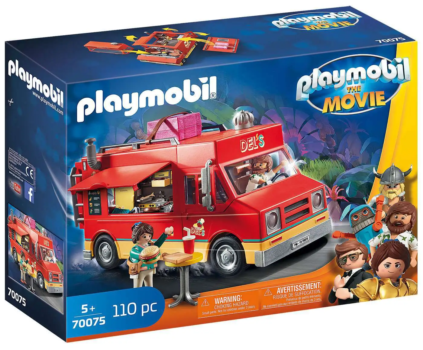 Playmobil The Movie Del's Food Truck Set #70075 [Loose]