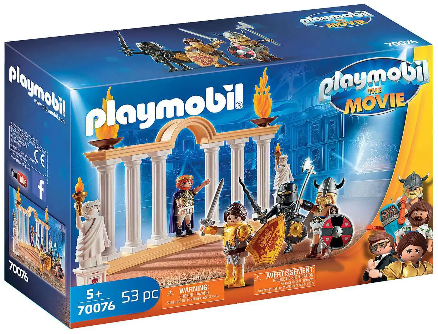Playmobil The Movie Emperor Maximus in the Colosseum Set #70076 [Loose]