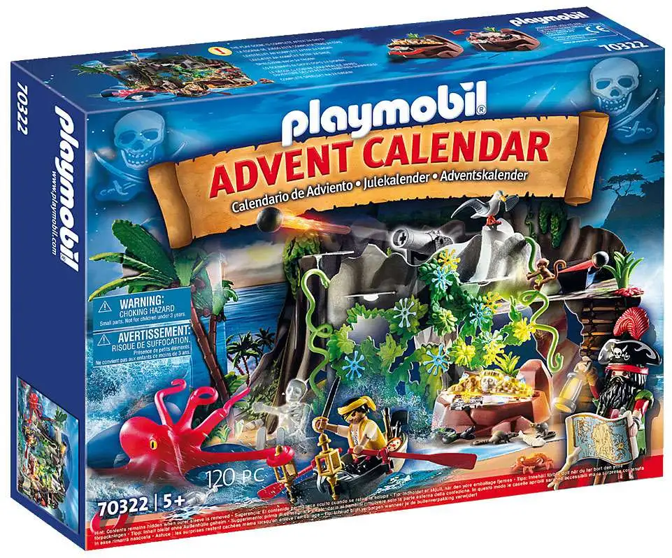 Onregelmatigheden scherp programma Playmobil Advent Calendar Pirate Cove Treasure Hunt Set - ToyWiz