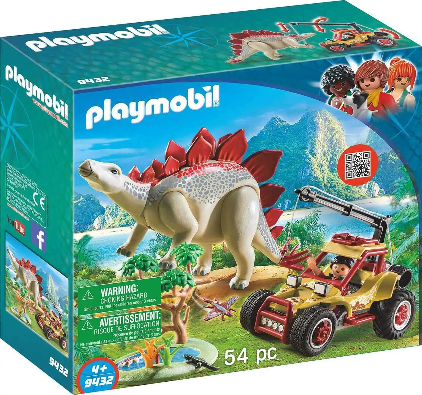 Playmobil Dinos Vehicle With Stegosaurus Set - ToyWiz