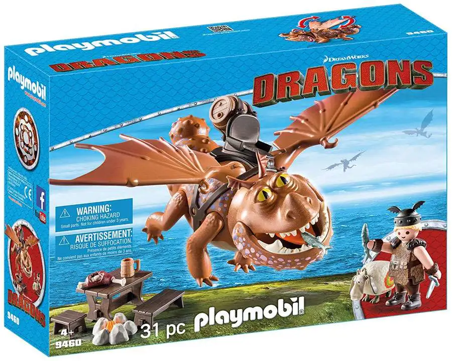 replika lampe Sygdom Playmobil Dragons How to Train Your Dragon Fishlegs and Meatlug Set 9460 -  ToyWiz
