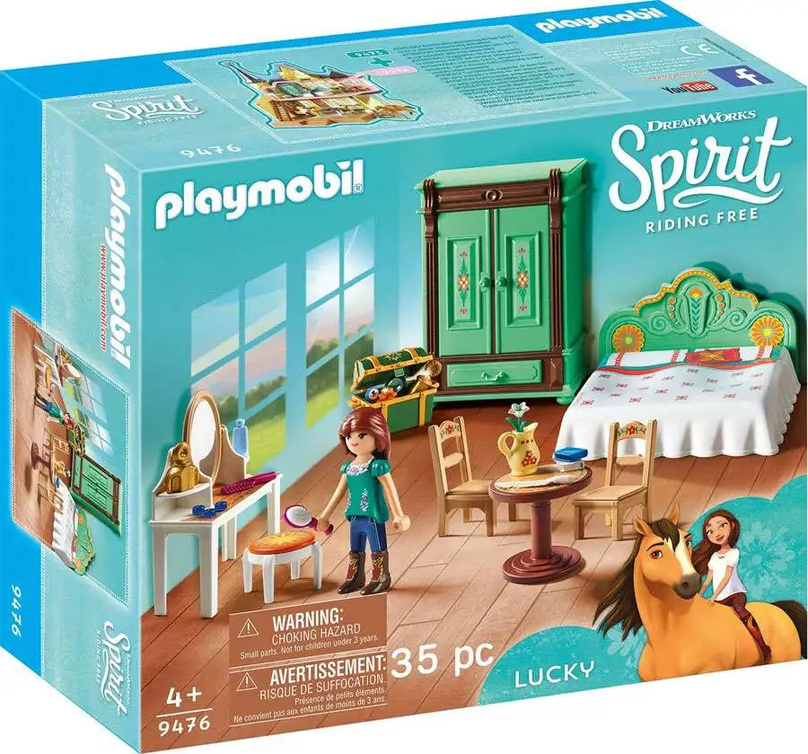 PLAYMOBIL DreamWorks Spirit 9479 Pferdebox Pru & Chica Linda Ab 4 Jahren 
