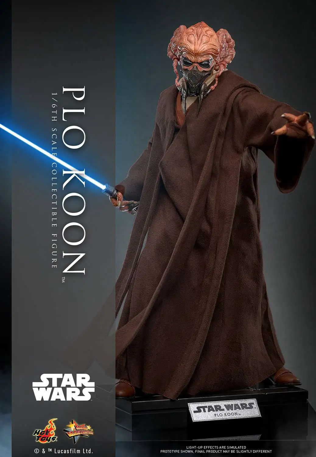 Star Wars The Clone Wars Plo Koon Collectible 1/6 Scale Figure (Pre-Order ships January)