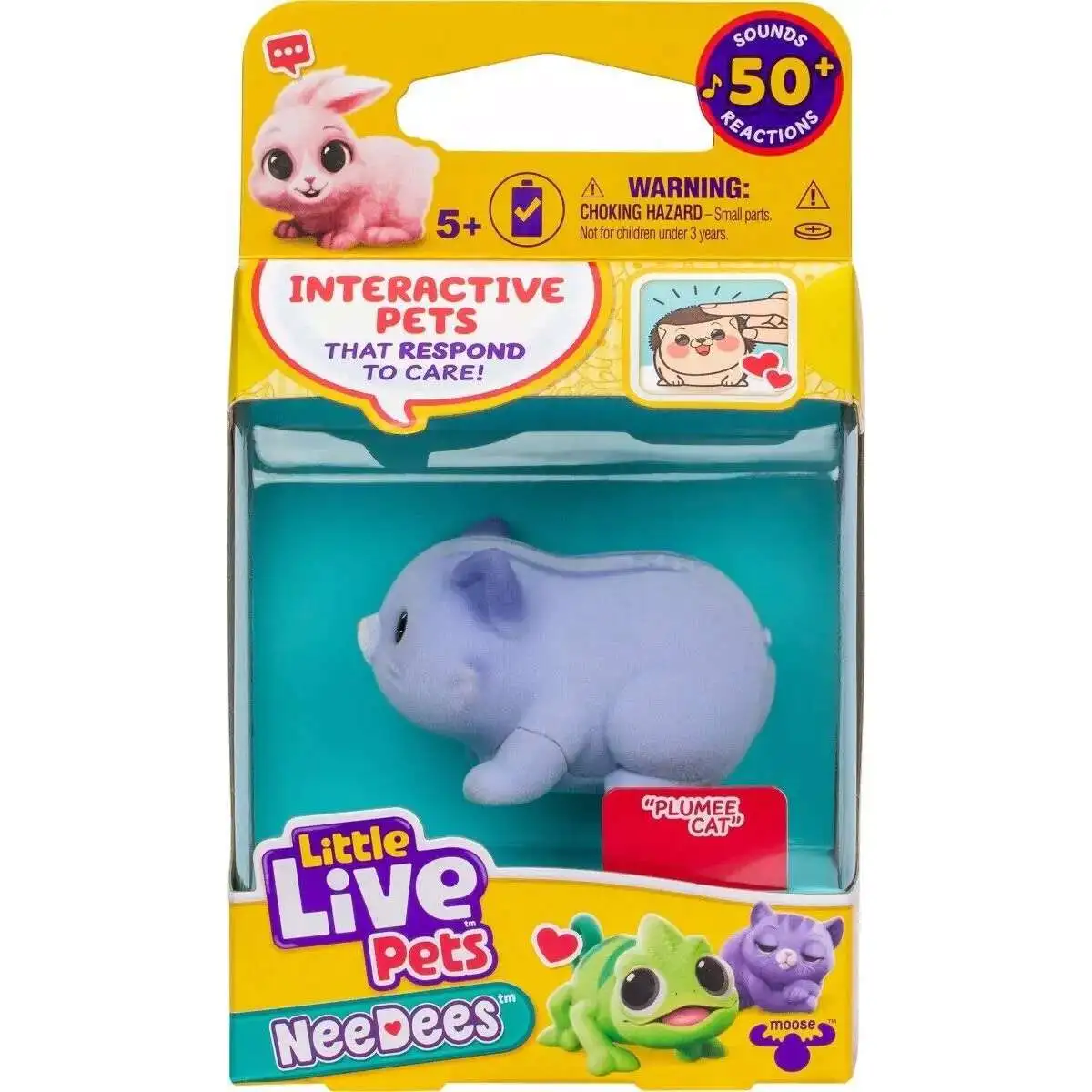 Little Live Pets NeeDees Plumee Cat Wearable Interactive Figure Pack