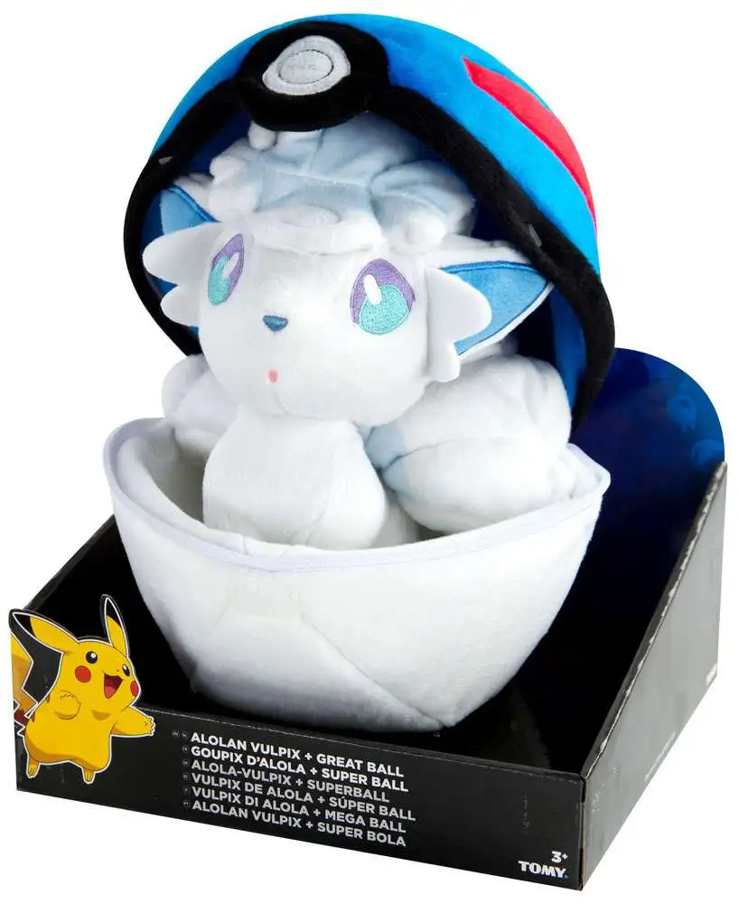 ⭐︎るゆひ⭐︎ Pokemon Alolan Vulpix Great Ball Zipper Poke Ball 8 Plush