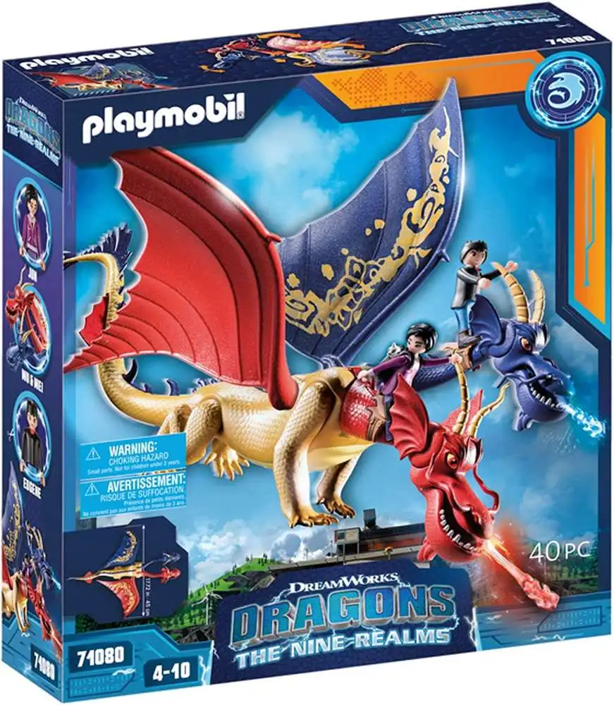 Bank gevogelte combineren Playmobil Dragons The Nine Realms Wu Wei with Jun Set 71080 - ToyWiz