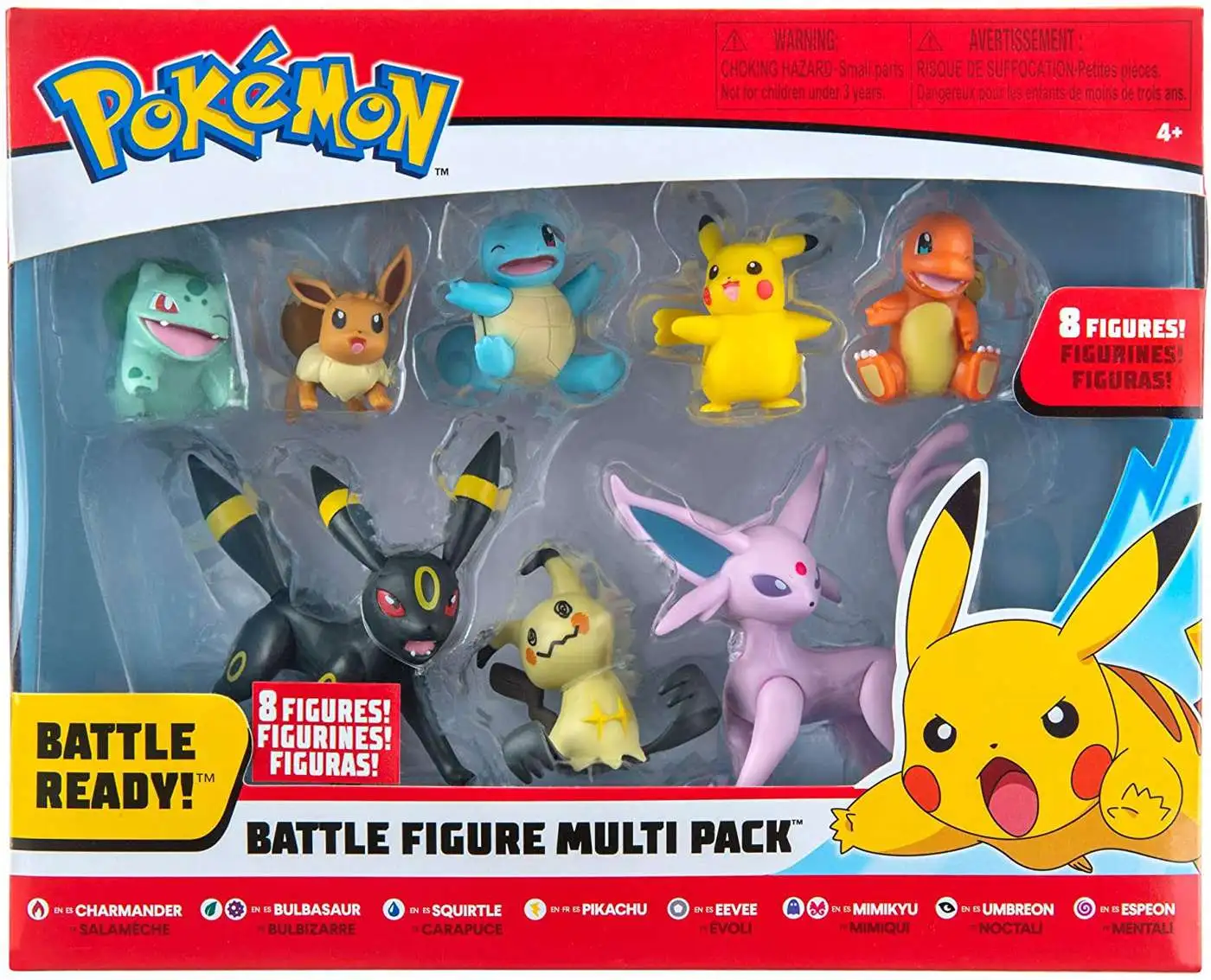 Pokemon – Set Di 2 Figure Battle: Bulbasaur E Pikachu, Giocattoli Ufficiali Per Collezionisti